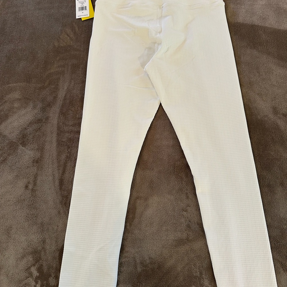EleVen by Venus Williams White Textured Leggings - Picture 2 of 6